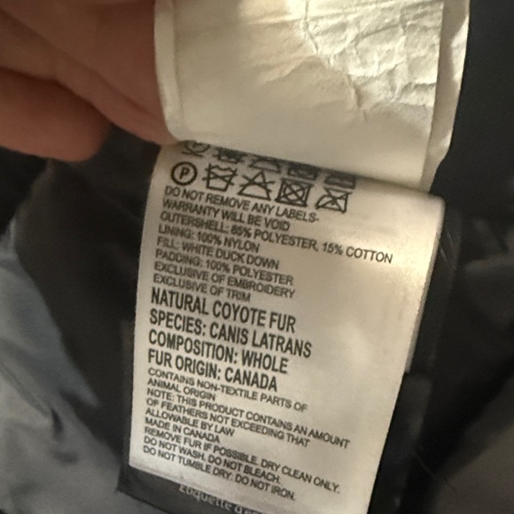 Canada Goose Kensington Parka with coyote fur Hood size XXS - Picture 12 of 16